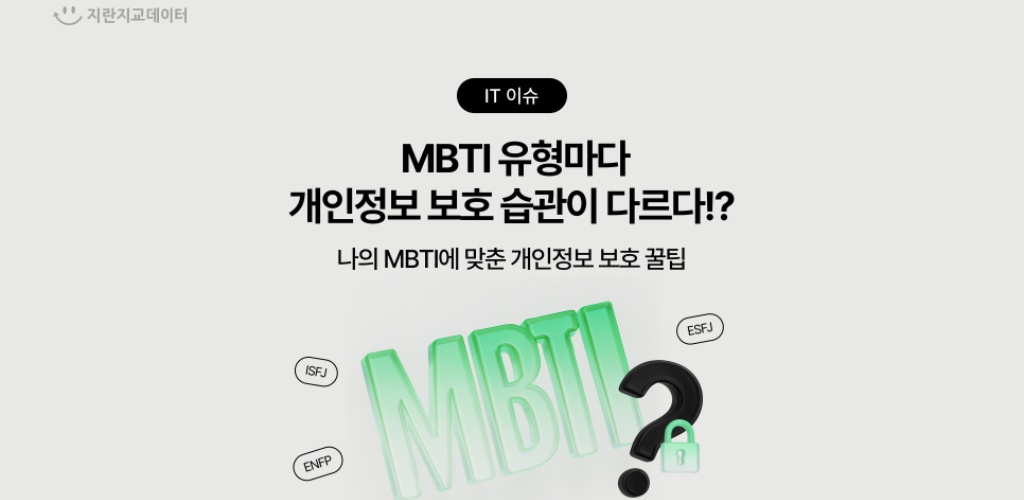 MBTI 유형별 개인정보보호 습관, 나는 어떤 보안 스타일일까?